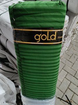 Тканина Бязь Gold Смужка 19-6350, темно-зелена, 220 см, рулон 50 м 11000 фото