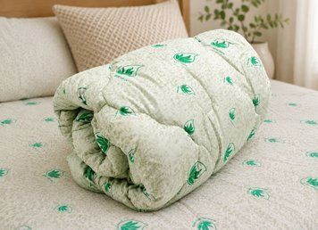 Ковдра ALOE VERA Полуторна 145&times;210 см &ndash; стьобана, мікрофібра, Україна 13438 фото